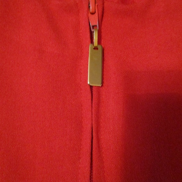 RED CROPPED JACKET - Picture 4 of 7